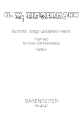 Kommt, singt unserem Herrn SATB Choral Score cover